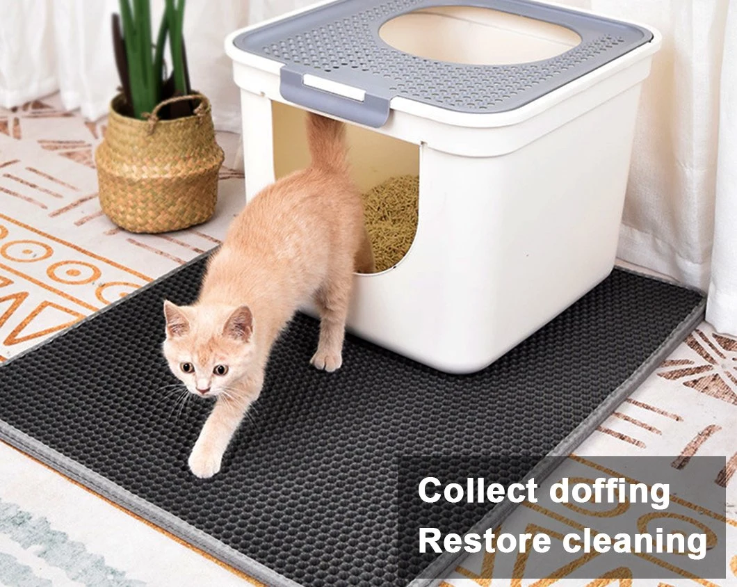 Factory Direct Durable Waterproof Dark Gray Dog Accessories Products Supply Accessories PE/EVA Foam Kitty Pet Cat Litter Trapper Mat with Cheap Good Price Cost