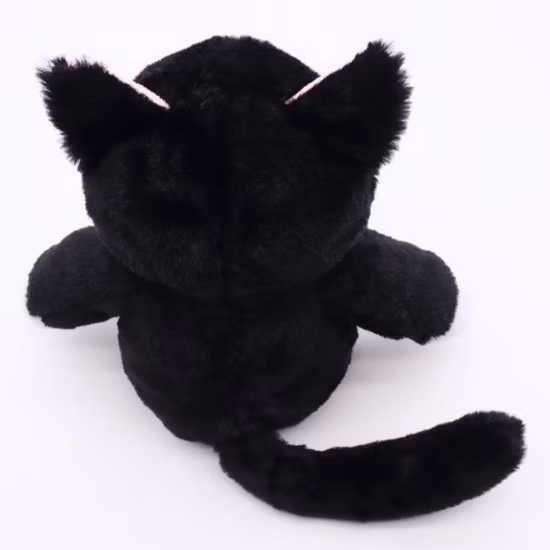 かわいいリアルな家庭用動物猫のおもちゃ 24 センチメートル (高さ) グレーお座り猫ぬいぐるみソフトぬいぐるみ子供のための